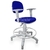Cadeira Caixa Jserrano Azul Royal Com Braço Base Cinza