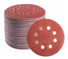 Lija Con Velcro 125mm Para Lijadora Roto Orbital Pack x50