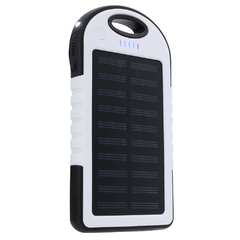 Power Bank Solar 5600 Mah 2 Salidas Con Linterna