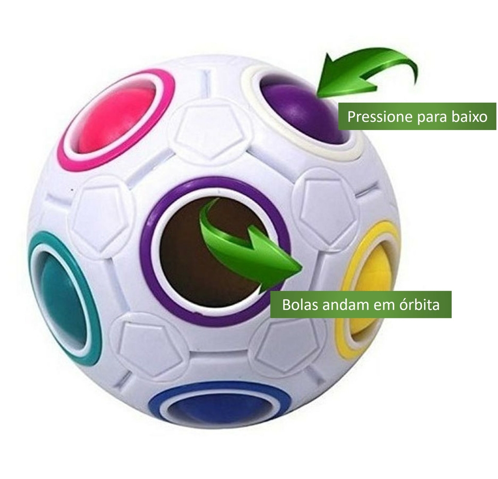 Bola de quebra-cabeça Rainbow Magic Ball Cube Fidget Sensorial