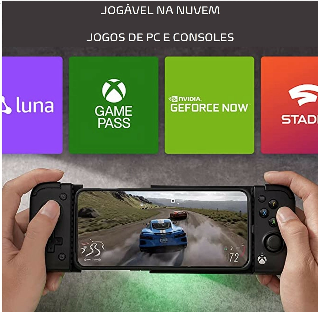 GameSir Controle de jogos X2 Pro-Xbox Mobile para Android tipo C (100-179  mm), controle de telefone para xCloud, Stadia, Luna - 1 mês Xbox Game Pass  Ultimate - Carregamento de passagem (preto)