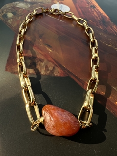 Colar com pedra Citrino