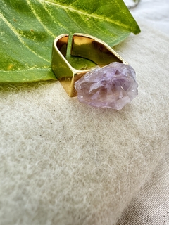 Anel com pedra Topazio Imperial - comprar online