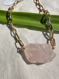 Colar Quartzo Rosa