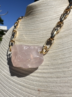 Colar Quartzo Rosa - Flair