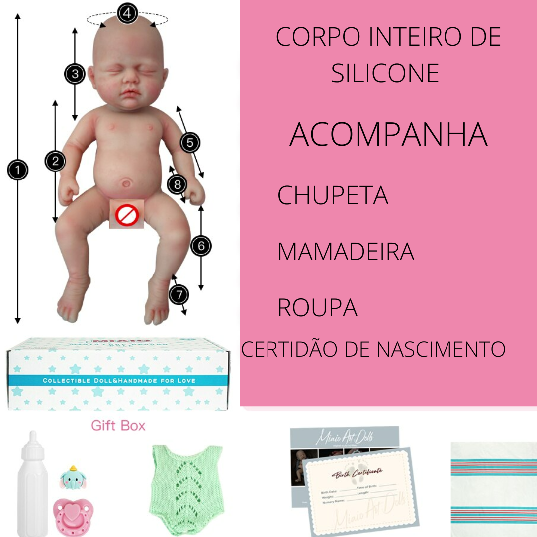 Bebé Reborn prematuro Claudia 38 cm, Carrinhos de licença