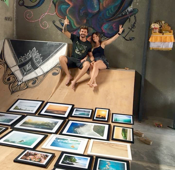 Fotógrafos Leo Neves e Mari Piccoli em Exposição na ilha de Bali.