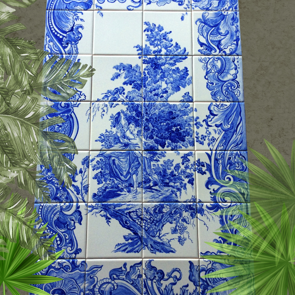 painel-em-azulejo-casal-romance