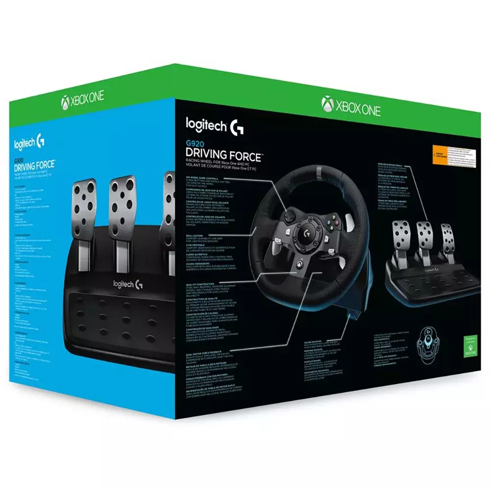 Volante Logitech G923 Racing Wheel Para PS5, PS4 e PC com Force