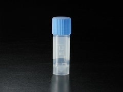 Tubos Crioviales de 1.2 ml, estériles, tapa azul