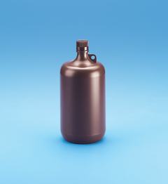 2L Amber Narrow-Mouth Boston Round PP