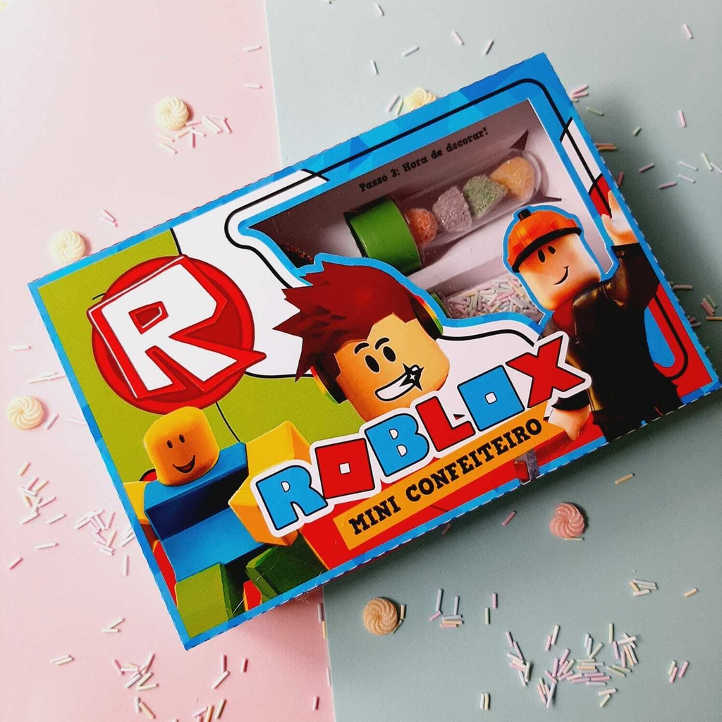 Kit Festa Roblox Topo Personalizado 74 Itens