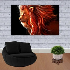 Placa Decorativa Animais 38 Leão