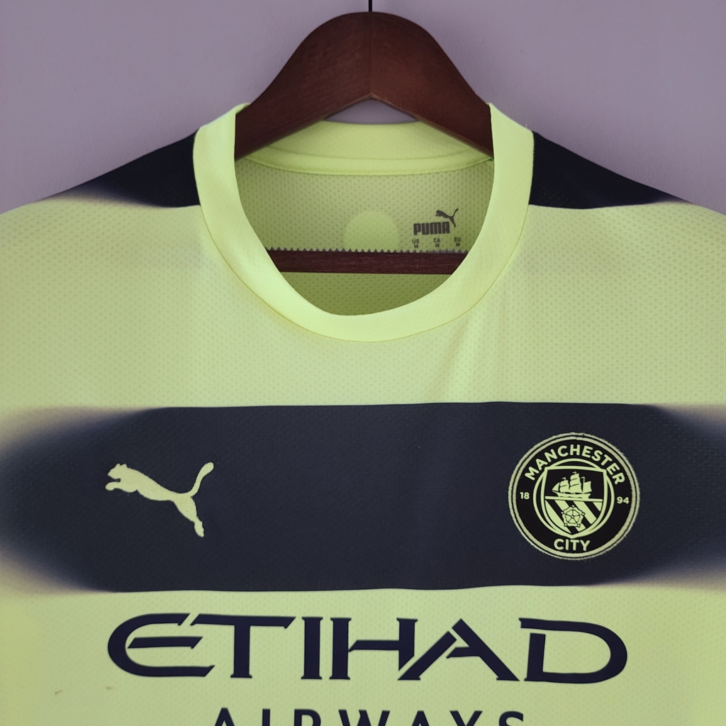 Camisa Manchester City Home 22/23 Jogador Puma Masculina - Azul