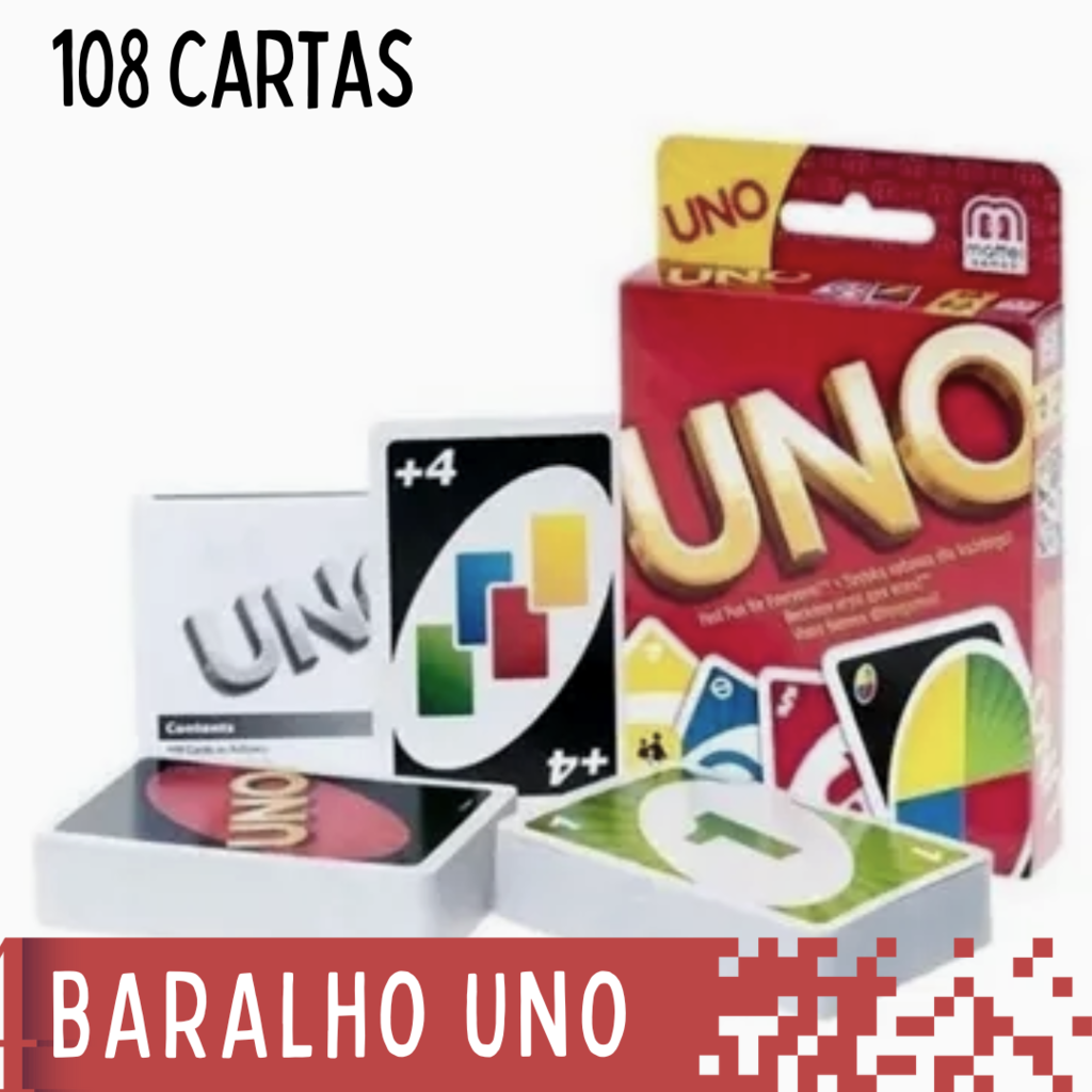 Baralho de Uno Divertido Jogo para Toda a Família no Shoptime