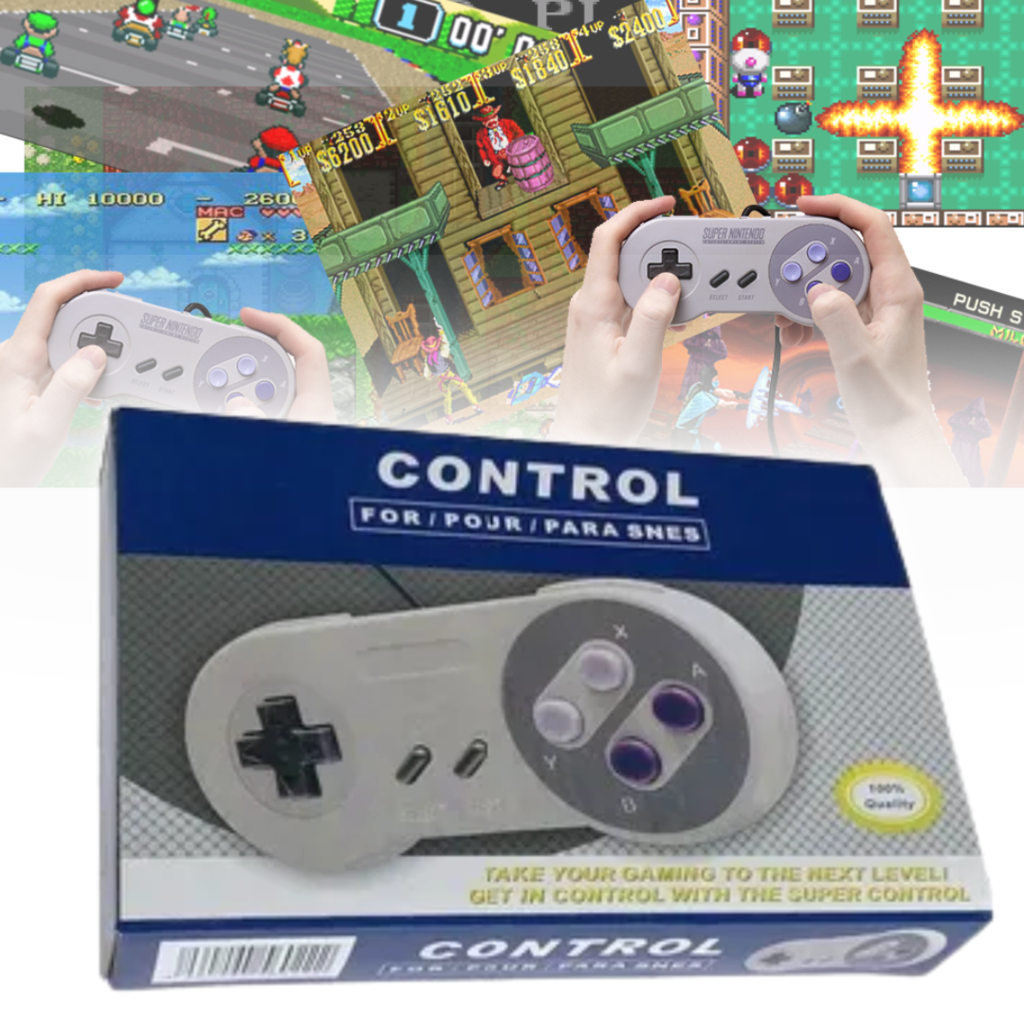 Controles Do Super Nintendo Snes Usb Retro Pc Emuladores