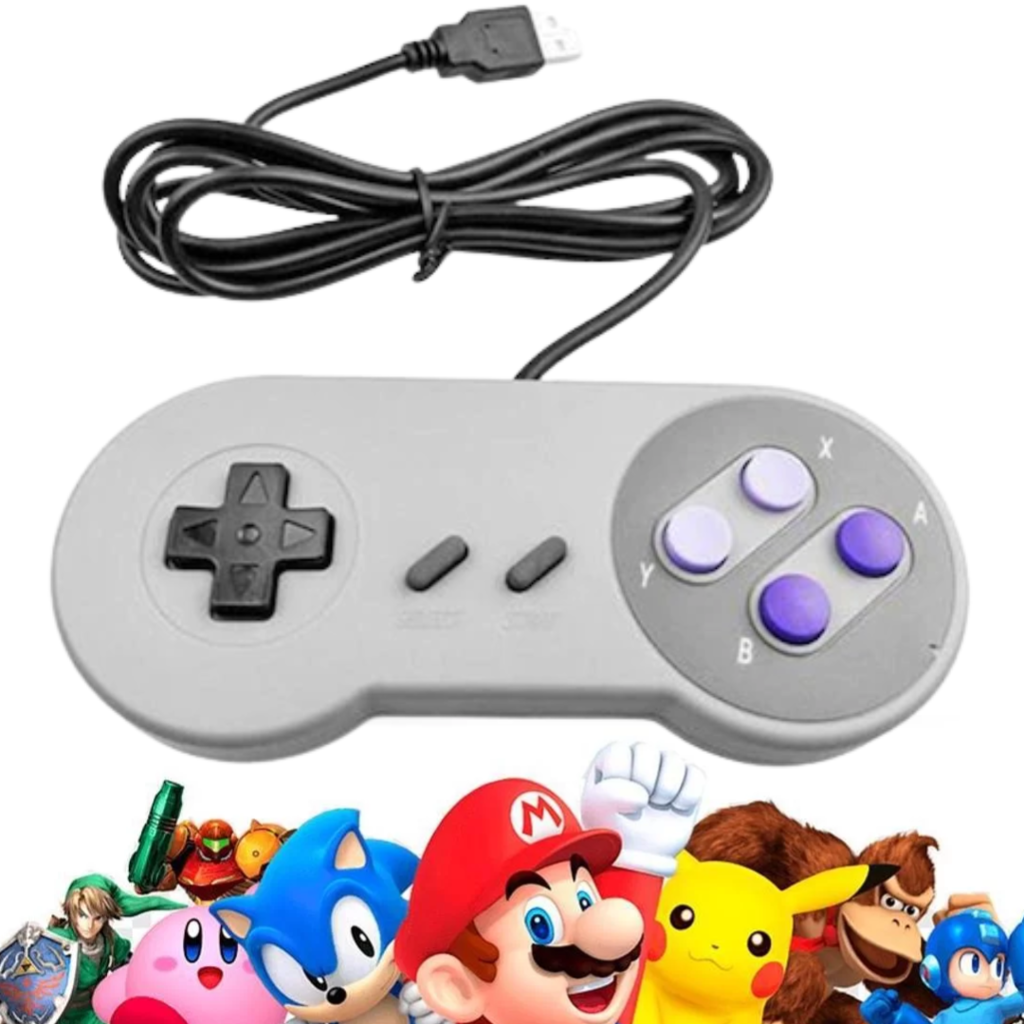 Controle Super Nintendo Usb Pc Snes Joystick _ EL101