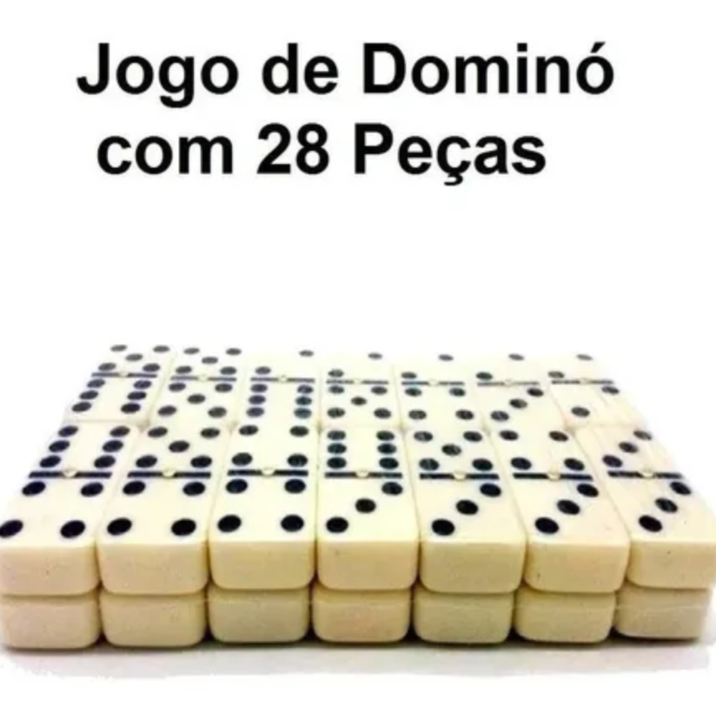 Jogo Dominó Maleta Profissional 28 peças