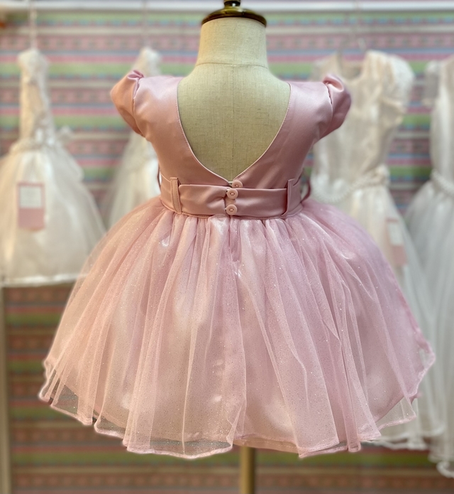 Vestido Princesa Rosa Bebê - Comprar em Babyleen Kids