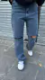 WIDE LEG MESSI CLARITO - indigo denim