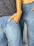 WIDE LEG PINZAS - indigo denim