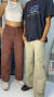 ZIP PANTS BEIGE