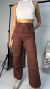 ZIP PANTS CHOCOLATE - comprar online