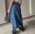 POLLERA CARGO CELESTE - comprar online