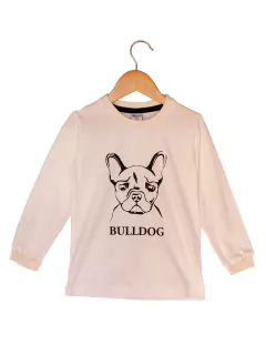 REMERA CON ESTAMPA PERRO - Manchitas