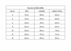 CALZA LYCRA ESTAMPADA NIÑA - Manchitas