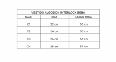 VESTIDO INTERLOCK FLORES BEBA - tienda online