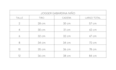JOGGER GABARDINA LISO NIÑO - Manchitas