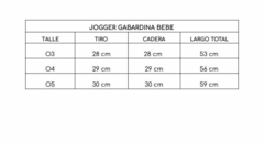 JOGGER GABARDINA BATICK BEBE - comprar online