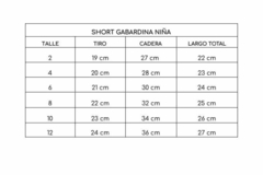 SHORT GABARDINA NIÑA - tienda online