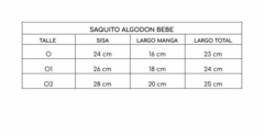 SAQUITO DE ALGODON RAYADO BEBE - comprar online