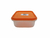Tupper 1 L. Cuadrado Tapa Color 12.5X12.5X6 Cms.-Ipro