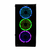 GABINETE NACEB HYDRA C. TEMPLADO 3 VENTILADORES RGB NA-0602 en internet