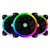 KIT DE 3 VENTILADORES GAME FACTOR 12CM MAS 2 TIRAS LED RGB C/REMOTO FKG400 en internet