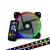 KIT DE 3 VENTILADORES GAME FACTOR 12CM MAS 2 TIRAS LED RGB C/REMOTO FKG400 - tienda en línea