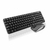 KIT TECLADO Y MOUSE INALAMBRICO GHIA NEGRO CON GRIS GT4000BG