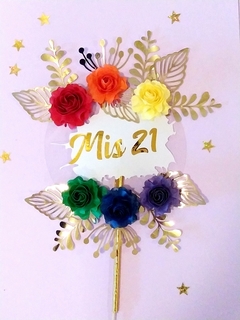 Topper floral Rosalva