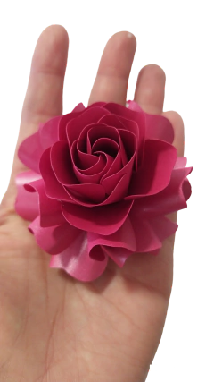 Rosas de Papel con follaje incluido UNIDAD - Tres Deseos Deco Mdp
