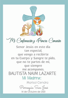 Estampitas Comunión pack 35 unidades