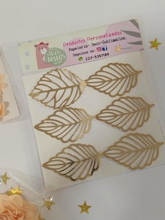 Follaje (hojas doradas) pack por 35 unidades