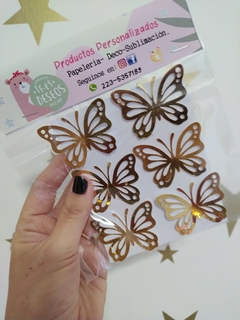 Mariposas caladas x 6 unidades