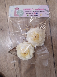 ROSAS pack de 2 unidades con follaje