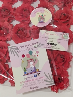 ROSAS pack de 2 unidades con follaje en internet