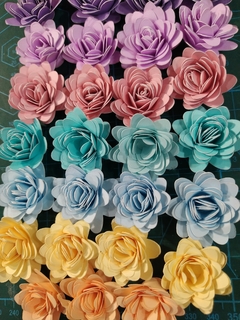 MINI ROSITAS ROLLITO X 12 UNIDADES - Tres Deseos Deco Mdp