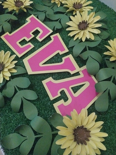 Guirnalda girasoles + nombre