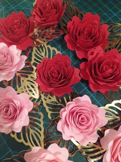 MINI ROSAS pack x 3 unidades CON FOLLAJE - comprar online